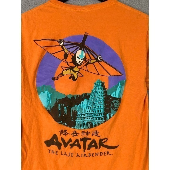 Mens S Orange Shirt Avatar The Last Airbender Tee Graphic Print Casual Fashion - Picture 10 of 11